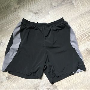 Nike Fit Black and Gray Athletic Shorts